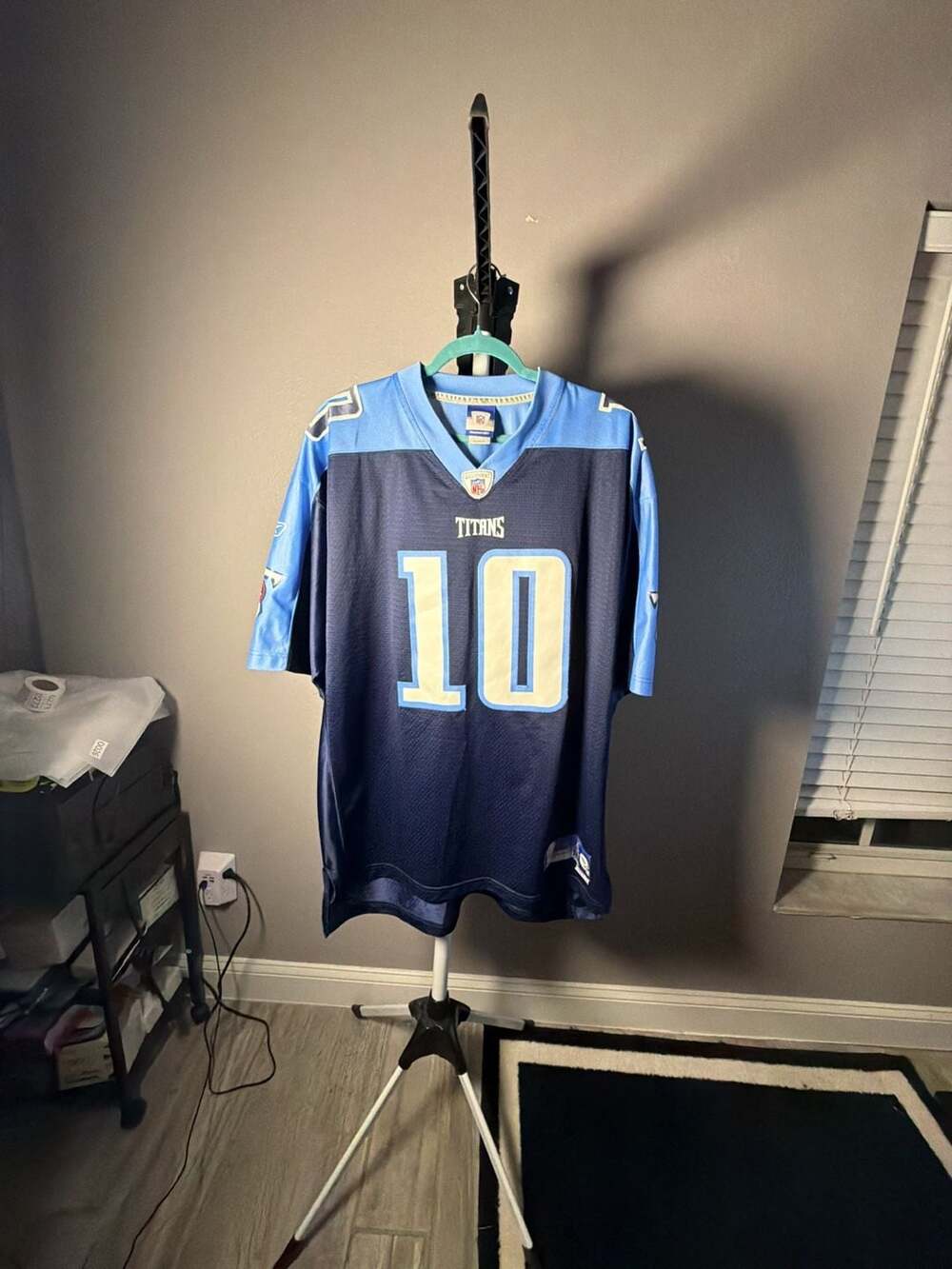 Reebok Tennessee Titans Vince Young 10 Jersey Size XL Blue Sewn